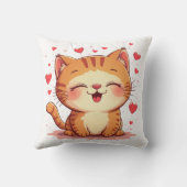 バレンタインキャットラブキャットバレンタイン クッション (裏面)