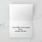 バレンタインキャンディカラフルハートパターンカード シーズンカード (内部)