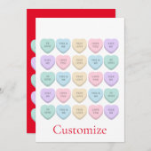 バレンタインキャンディハートサンダー_コーブ 招待状 (正面/裏面)