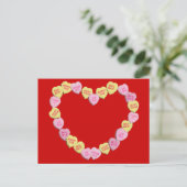 バレンタインキャンディハートハート シーズンポストカード (スタンド正面)