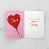 バレンタインキャンディハートバルーンBe Mine シーズンカード (内部)