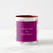 バレンタインキャンディハートパターンフォトマグカップ ツートーンマグカップ (中央)