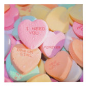 バレンタインキャンディハート フォトキューブ (正面)