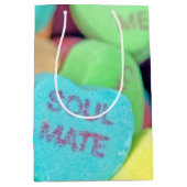 バレンタインキャンディハート ミディアムペーパーバッグ (正面)