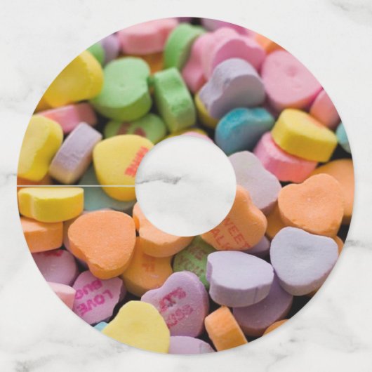 バレンタインキャンディハート ワイングラスタグ (正面)