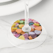 バレンタインキャンディハート ワイングラスタグ (クローズアップ)