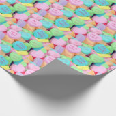 バレンタインキャンディラブハート ラッピングペーパー (角)