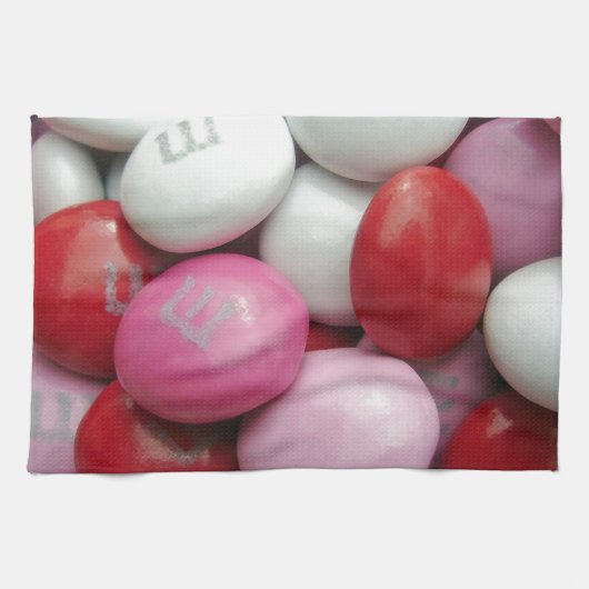 バレンタインキャンディー キッチンタオル (横)