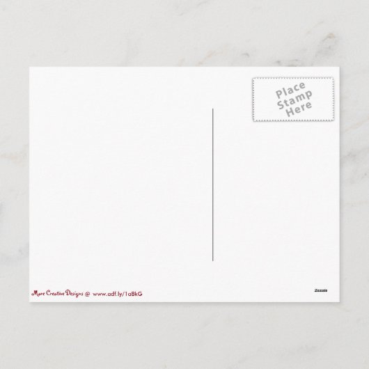 バレンタインキャンデーの瓶の郵便はがき シーズンポストカード (裏面)