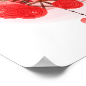 バレンタインキュッコクロックアートプリント ポスター (角)