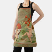 バレンタインキューピズラブアンティークヴィンテージ エプロン (インサイチュ)