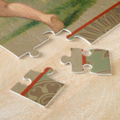 バレンタインキューピズラブアンティークヴィンテージ ジグソーパズル (側面)