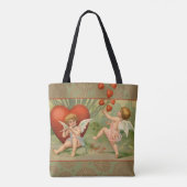 バレンタインキューピズラブアンティークヴィンテージ トートバッグ (裏面)