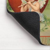 バレンタインキューピズラブアンティークヴィンテージ マウスパッド (コーナー)