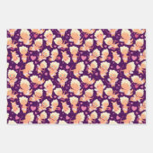 バレンタインキューピッドラブラッピング紙セット3 ラッピングペーパーシート (正面)