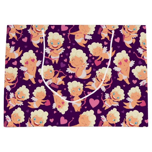 バレンタインキューピッドラブ抱き枕 ラージペーパーバッグ (正面)