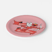 バレンタインキューピッド ペーパープレート (アングル)