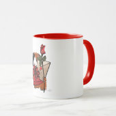 バレンタインギニア豚ラブ マグカップ (正面右)