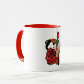 バレンタインギニア豚ラブ マグカップ (正面左)