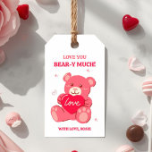 バレンタインギフトタグ Love You Bear-y Much ギフトタグ