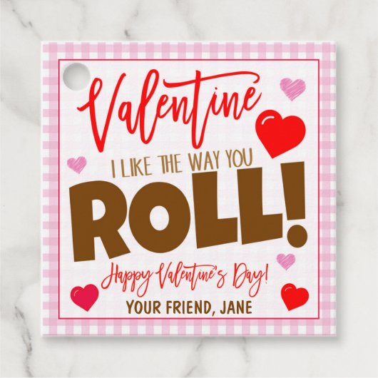 バレンタインギフトラベル フェイバータグ (正面)