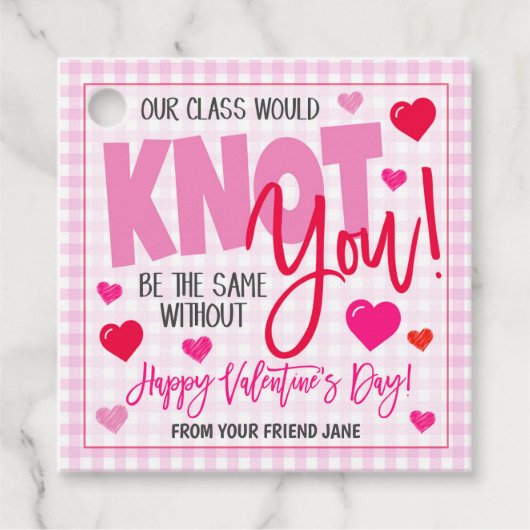 バレンタインギフトラベル フェイバータグ (正面)