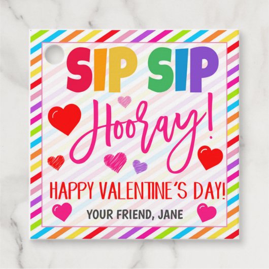 バレンタインギフトラベル フェイバータグ (正面)