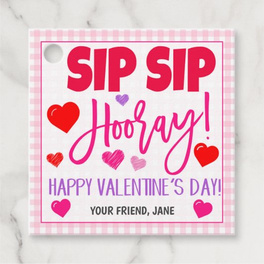 バレンタインギフトラベル フェイバータグ (正面)