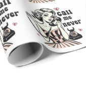 バレンタインギフト | 電話を使わない ラッピングペーパー (ロールコーナー)