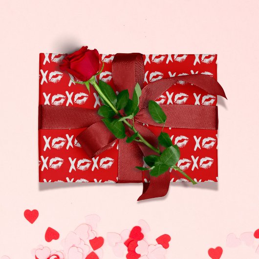 バレンタインギフトXOXO ラッピングペーパー
