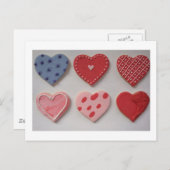 バレンタインクッキーハート シーズンポストカード (正面/裏面)