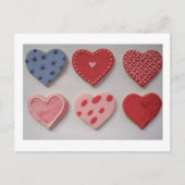 バレンタインクッキーハート シーズンポストカード (正面)