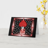 バレンタインクリスマスツリーグリーティングカード カード (黄色い花)