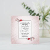 バレンタイングリッター結婚式招待状 招待状 (スタンド正面)