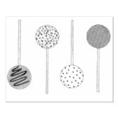 バレンタインケーキポップデザーポップ・アートのトグルメスタンプ ラバースタンプ (インプリント)