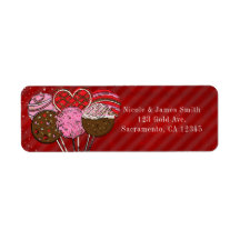 バレンタインケーキポップモダンシック誕生日パーティー