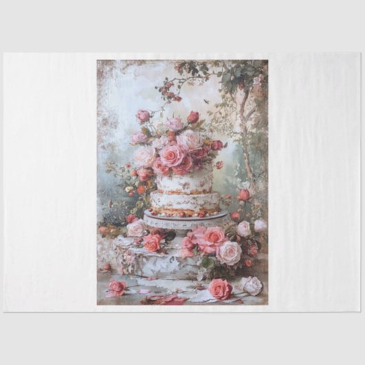 バレンタインケーキ 薄葉紙 (正面)