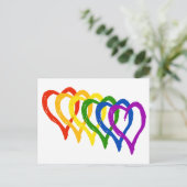 バレンタインゲイプライドレインボーレイヤハート シーズンポストカード (スタンド正面)