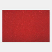 バレンタインコレクションプレーンレッドグリッター ラッピングペーパーシート (正面3)