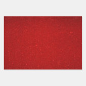 バレンタインコレクションプレーンレッドグリッター ラッピングペーパーシート (正面2)