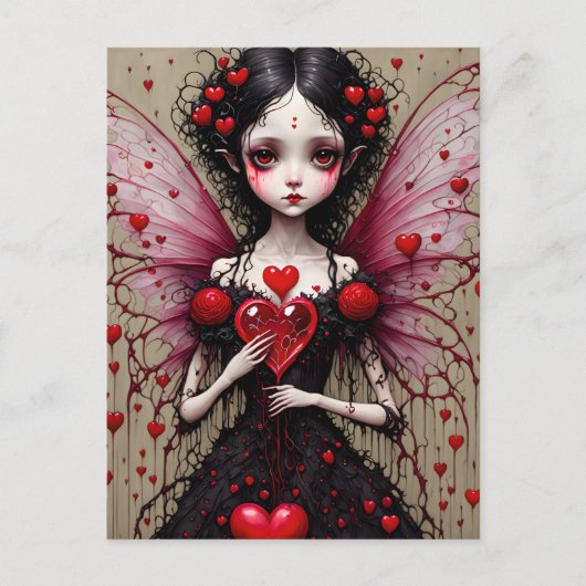 バレンタインゴシックの妖精 ポストカード (正面)