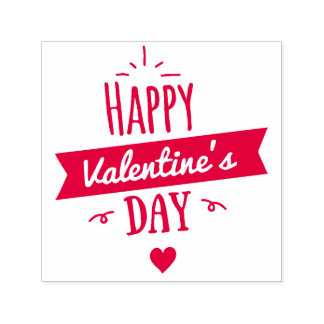 バレンタインゴム印 セルフインキングスタンプ