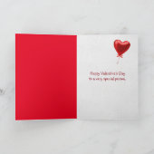 バレンタインゴールデンレトリエバーリップスティックキス カード (内部)