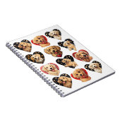 バレンタインゴールデンレトリバードッグ ノートブック (右側)