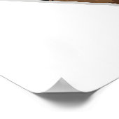 バレンタインゴールデンレトリバードッグ ポスター (角)