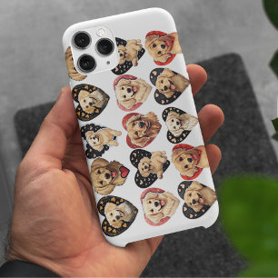 バレンタインゴールデンレトリバードッグ iPhone 11 PROケース