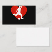 バレンタインサッカー選手バレンタインデー エンクロージャーカード (正面/裏面)