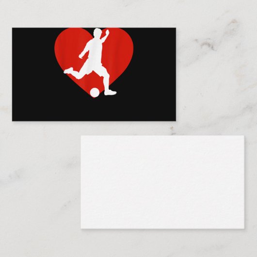 バレンタインサッカー選手バレンタインデー エンクロージャーカード (正面/裏面)
