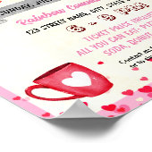 バレンタインショッピングイベントテンプレート ポスター (角)