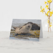 バレンタインシール カード (黄色い花)